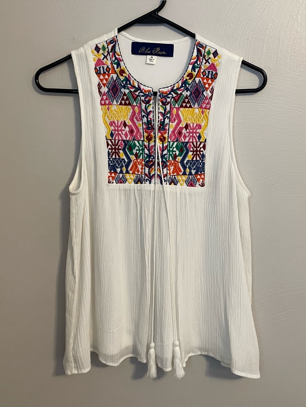Blue Rain Women’s Tank Size Small 100% Cotton With Lining